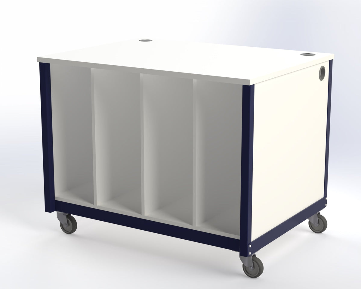 Build Carton Stations Packing Stations - 1200 x 900 - with Storage - Castor Wheels ...