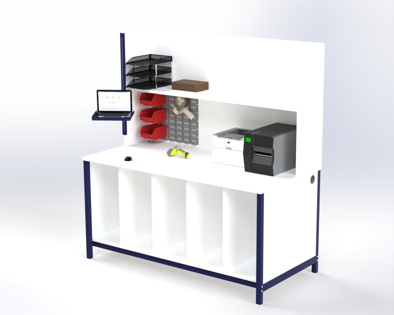 1800 x 350 Single Upper Shelf Unit - Makestation Projects Ltd