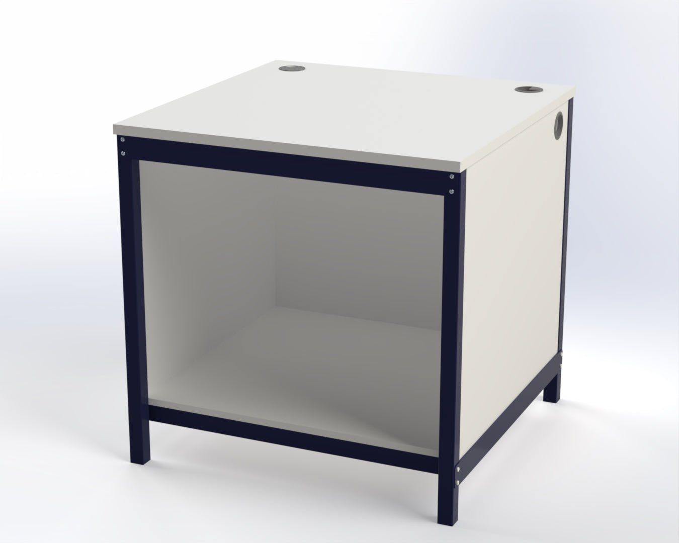 900 x 900 Packing Station with Open Storage - Makestation Projects Ltd