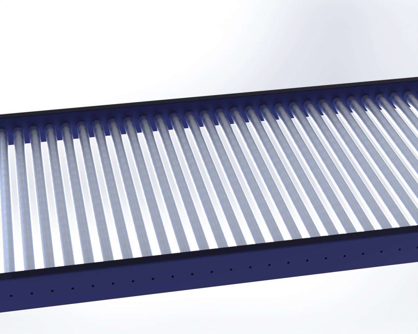 Gravity Roller Conveyor - 500mm wide and 1800mm long - Makestation Projects Ltd