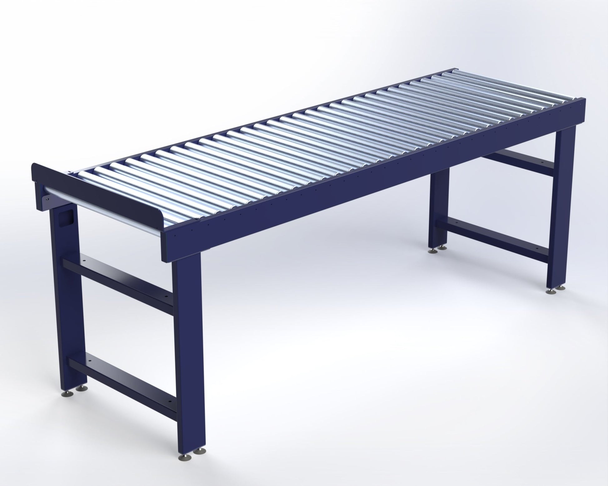 Gravity Roller Conveyor - 700mm wide and 2400mm long - Makestation Projects Ltd