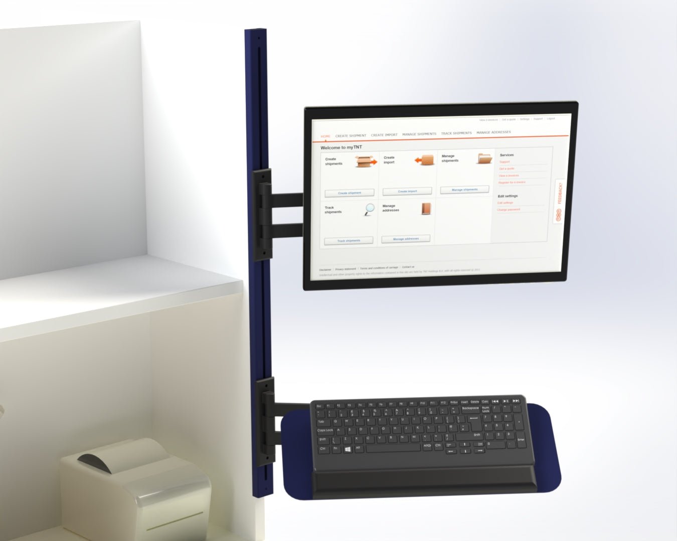 Buy Monitor Mounting Rail - 900mm - for Packing Stations – Makestation ...